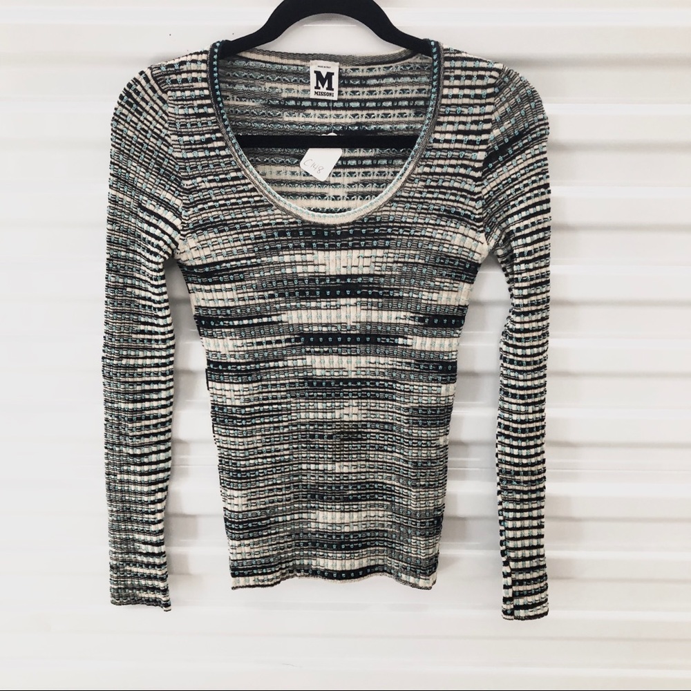 Missoni Space Dye Ribbed Sweater Size 6